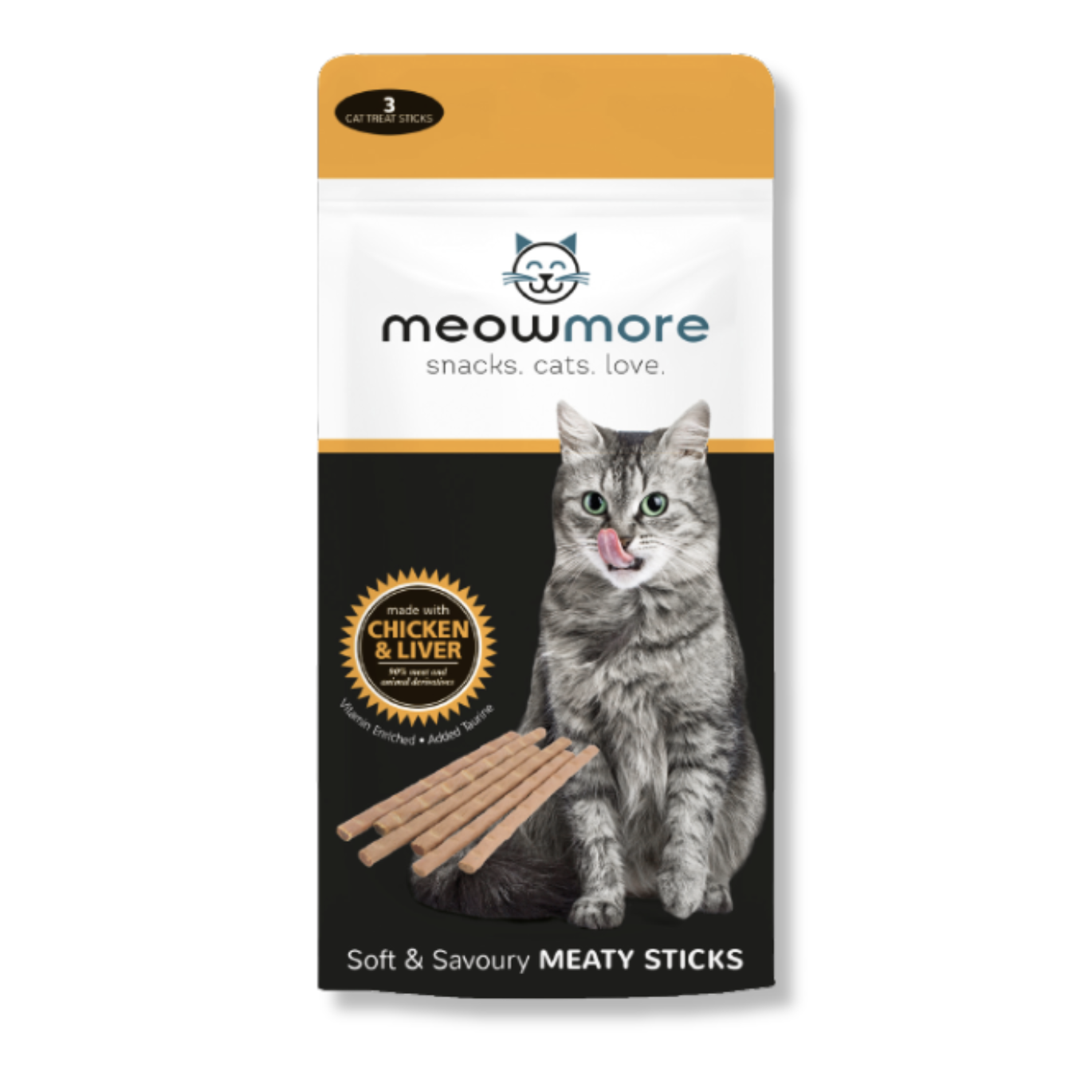 Meow More Cat Treat Sticks (15g)