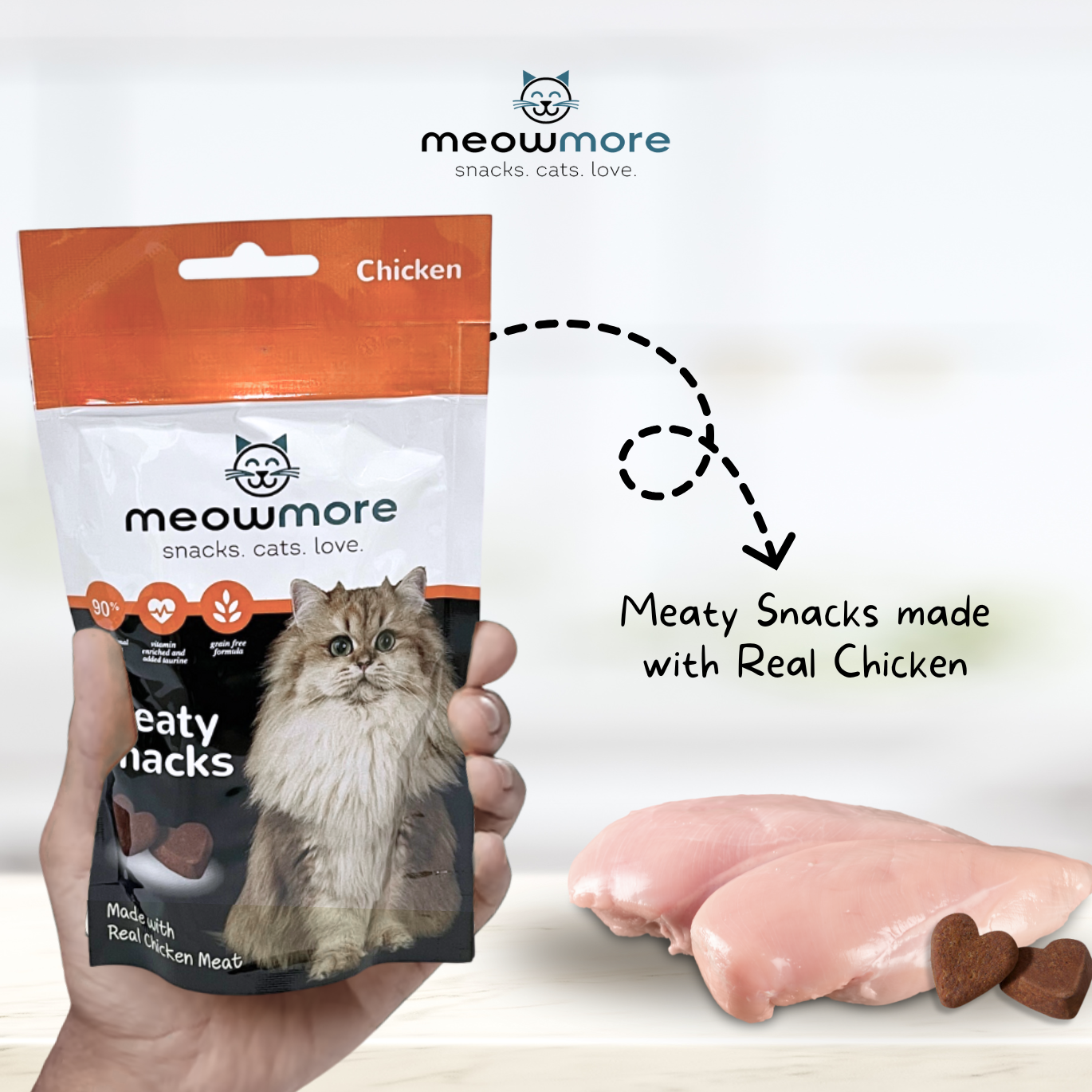 Meow More Meaty Snacks