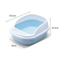 Optigro QTBH Semi-Enclosed Cat Litter Box with Cat-Ear Accent
