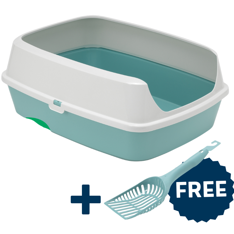 Moderna Maryloo Litter Tray with Rim Large + FREE Matching Handy Scoop