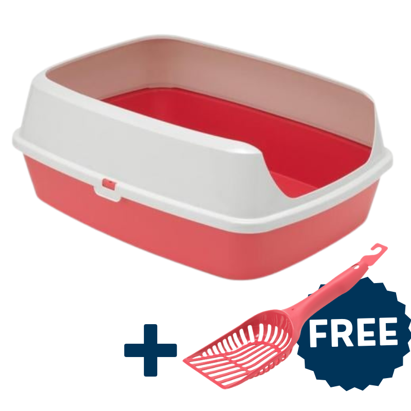 Moderna Maryloo Litter Tray with Rim Large + FREE Matching Handy Scoop