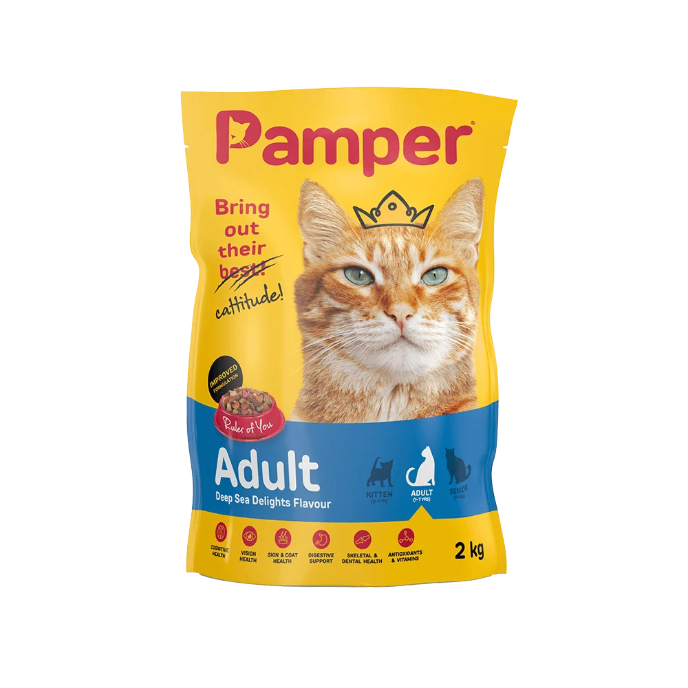 Pamper Deep Sea Delights Dry Cat Food