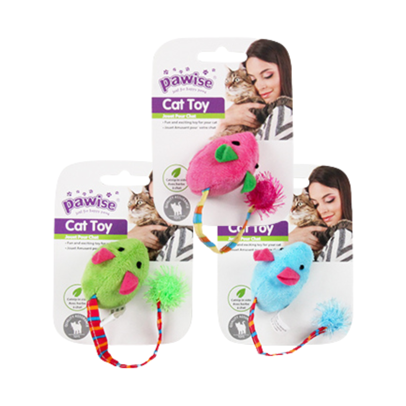 PAWISE Plush Mice Toy