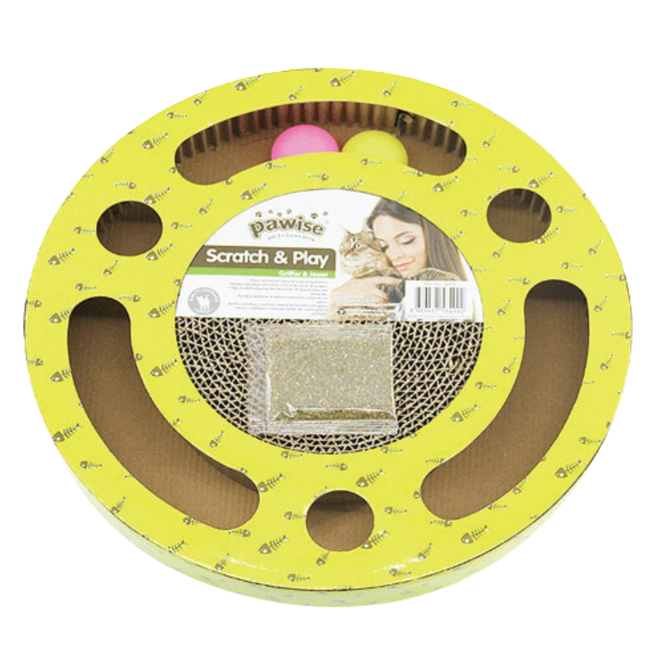 PAWISE Round Cat Scratcher 33.5cm