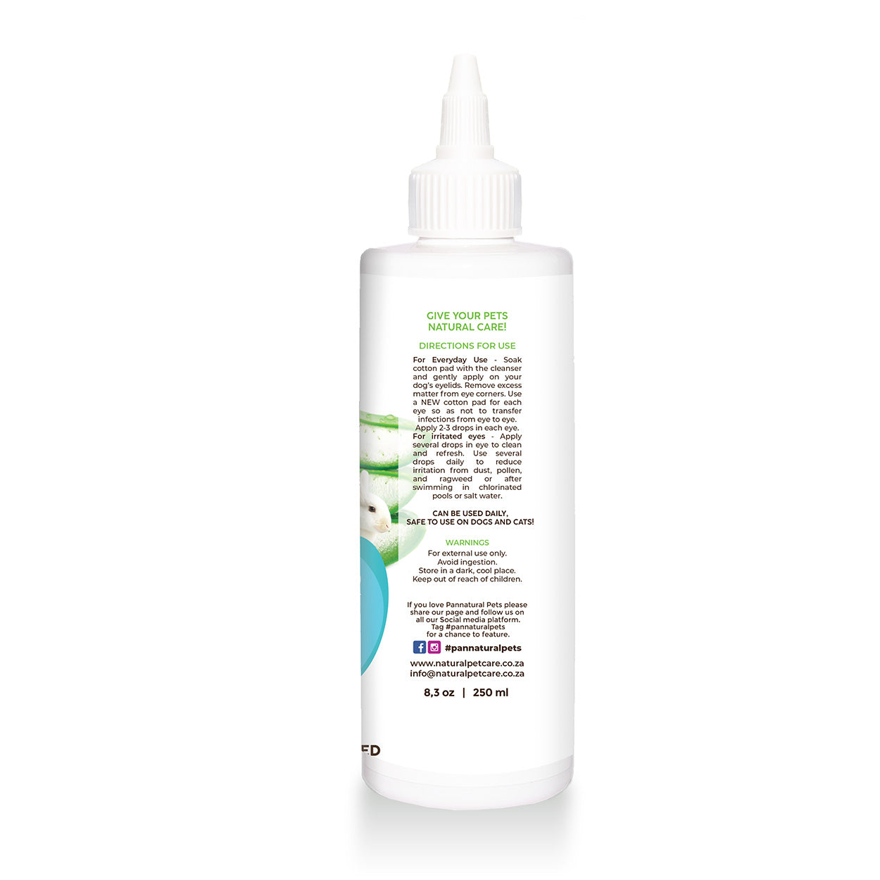Pannatural Eye Cleaner 250ml back right