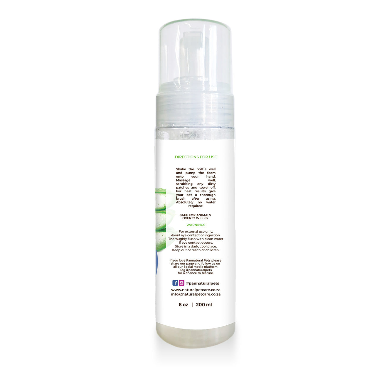 Pannatural Grooming Foam 250ml back right