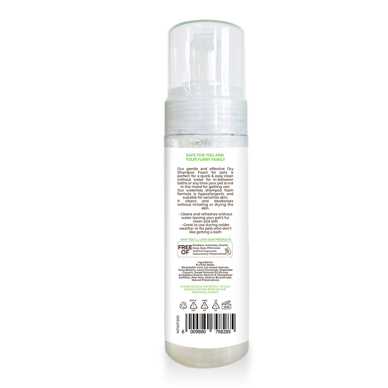 Pannatural Grooming Foam 250ml back
