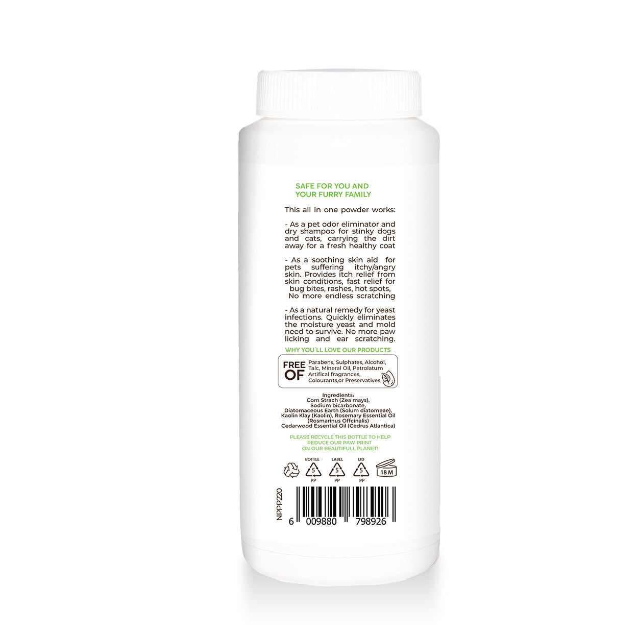 Pannatural All In One Powder Herbal 220ml back