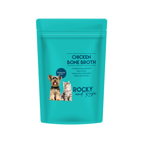 Rocky & Rosie Chicken Bone Broth Powder for Dogs & Cats