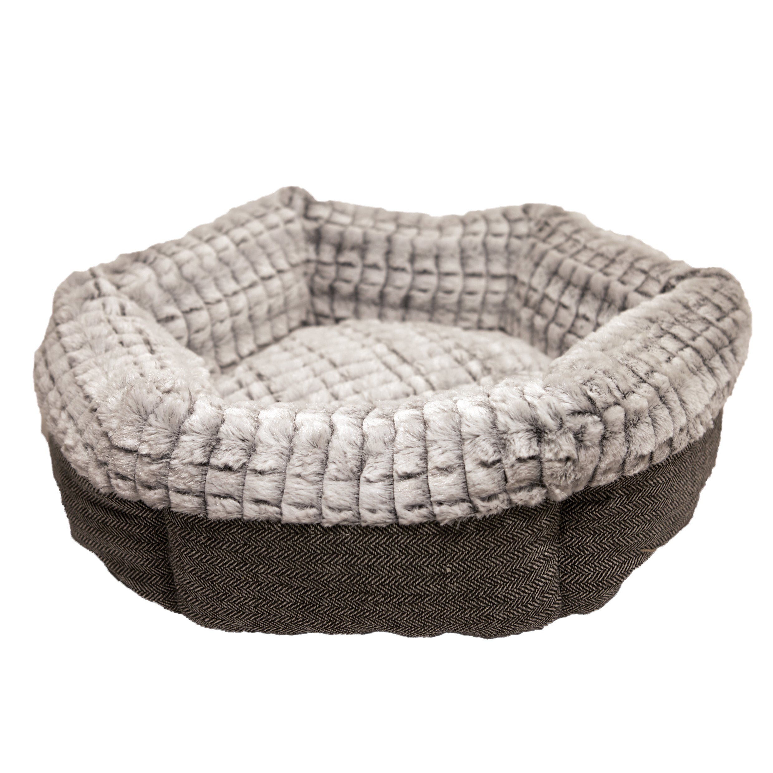 Rosewood Tweed & Plush Round (48cm)