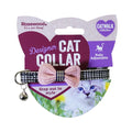 Rosewood Cat Collar Designer Pink Bow Dogtooth