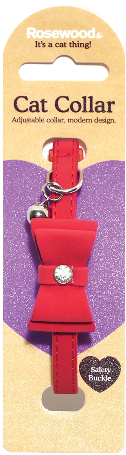 Rosewood Cat Collar Red Bow Tie