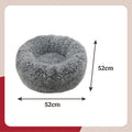 Rosewood Silver Fluff Comfort Round Cat Bed Small 52cm - in use