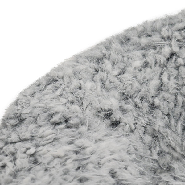 Rosewood Silver Fluff Comfort Round Cat Bed - non-slip base