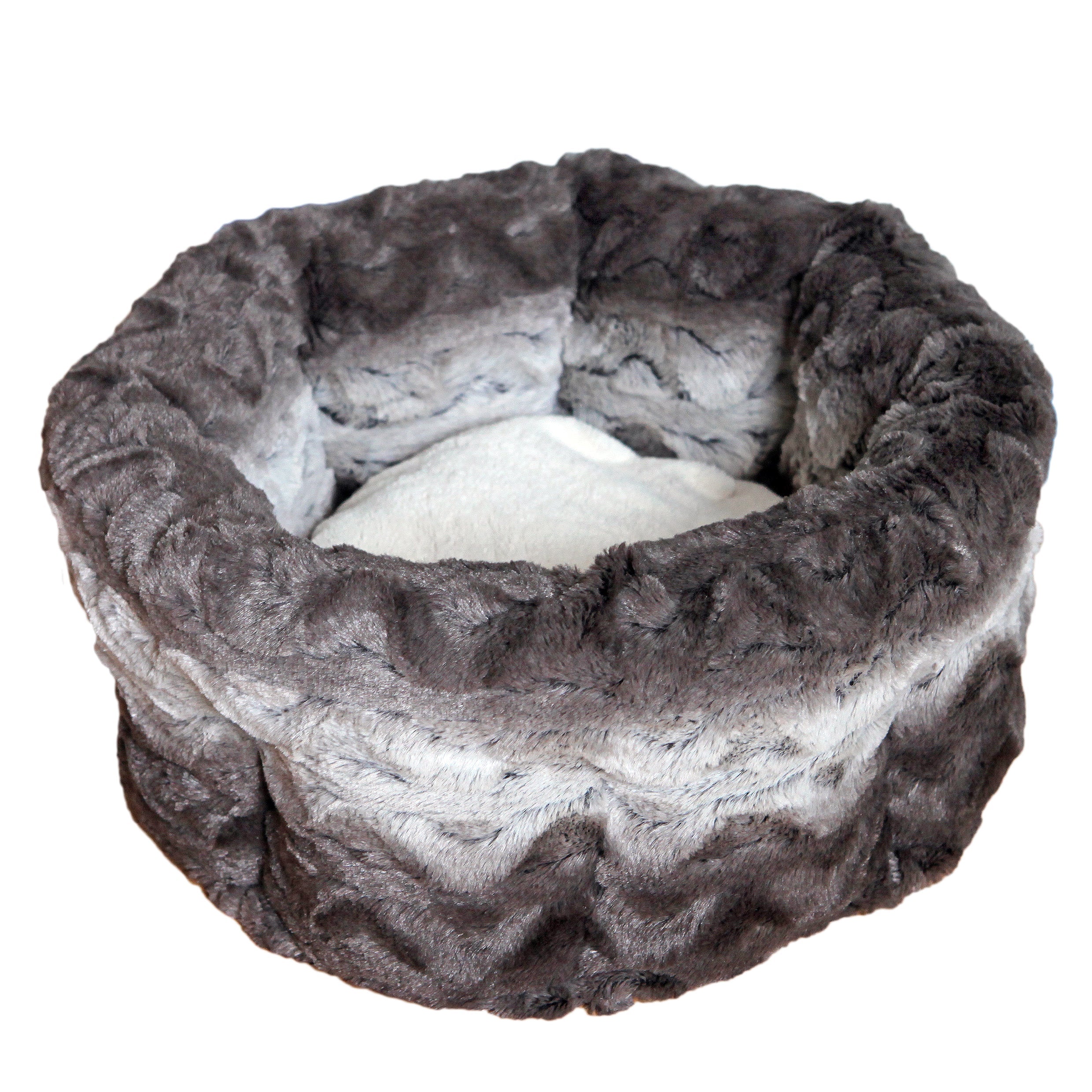 Rosewood Grey & Cream Snuggle Plush Round Small 50.5cm