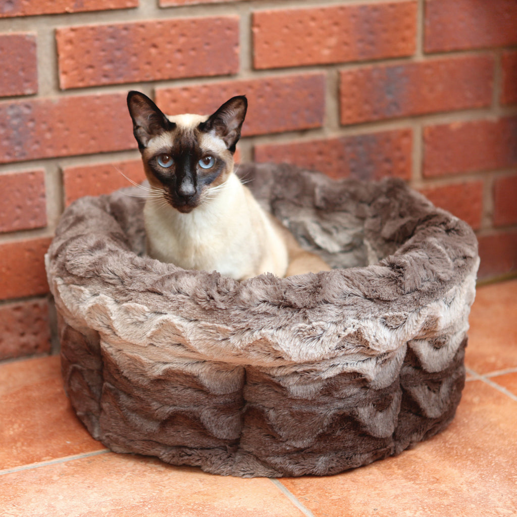 Rosewood Grey & Cream Snuggle Plush Round Small 50.5cm