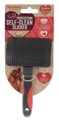 Rosewood Salon Grooming Self-Cleaning Slicker Brush