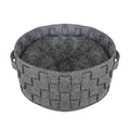 Rosewood Silver Felt & Fur Plaited (43cm x 43cm)