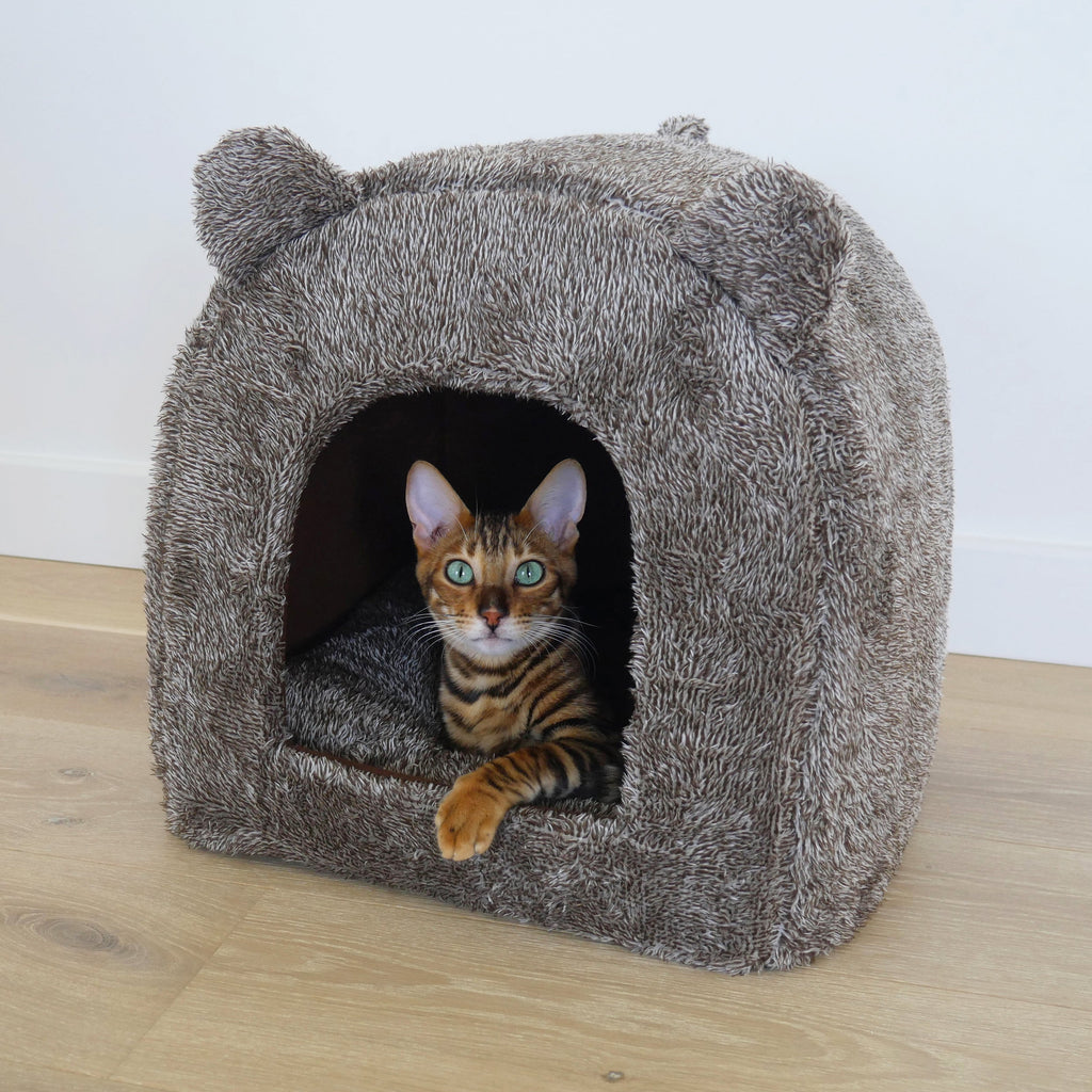 Rosewood Teddy Bear Cat Bed (38cm x 38cm)