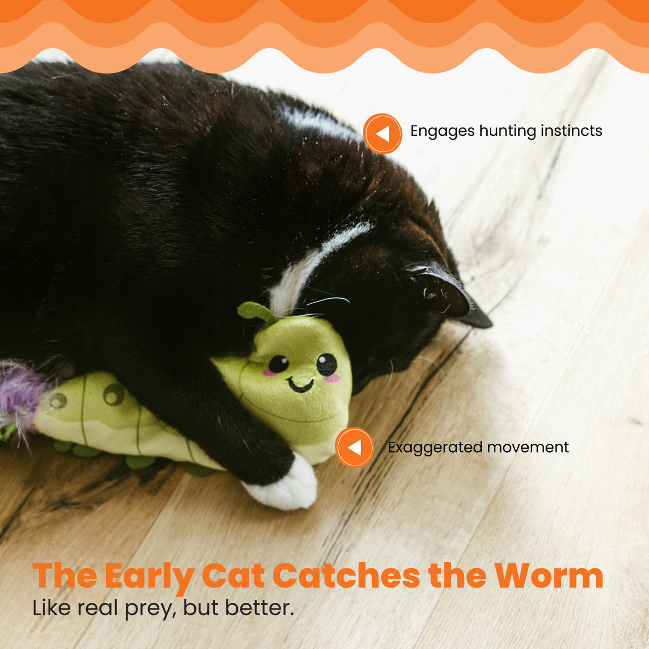 Catstages Wiggle Worm Electronic Toy