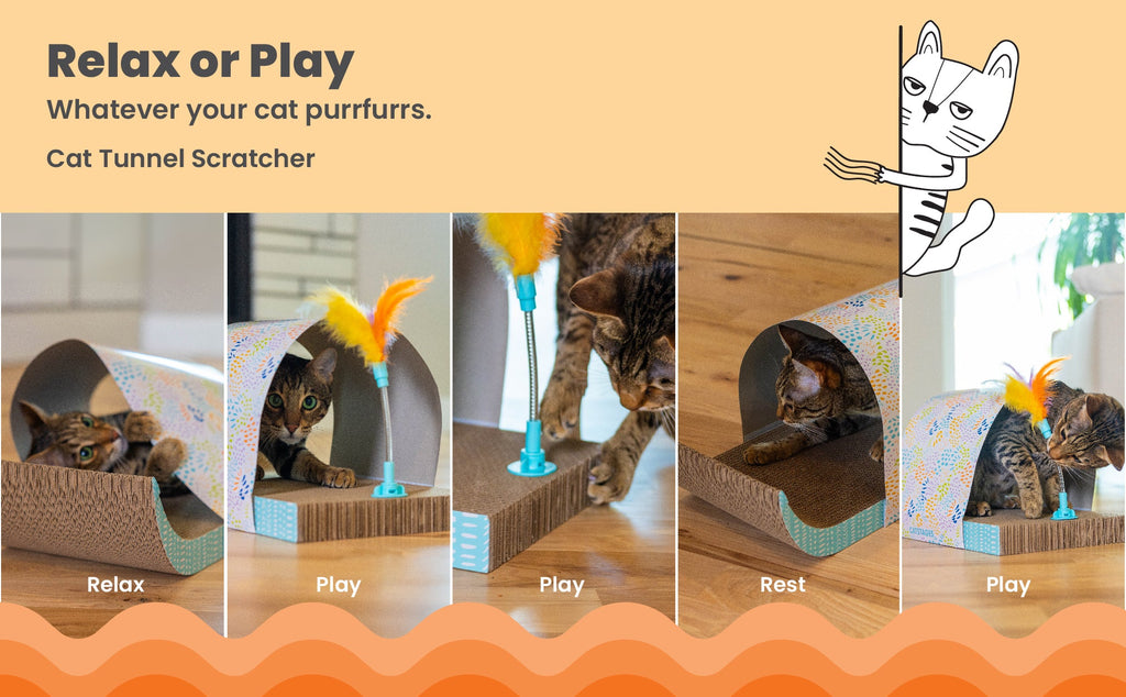 Catstages Cat Tunnel Scratcher