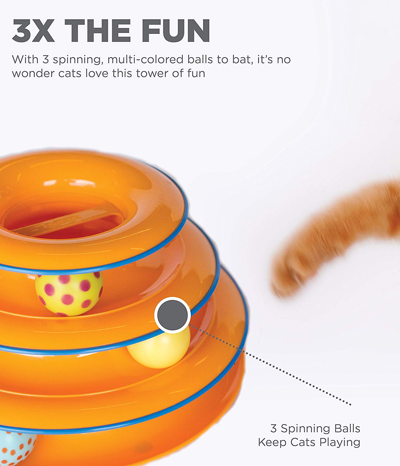 Petstages Tower of Tracks Interactive Cat Toy