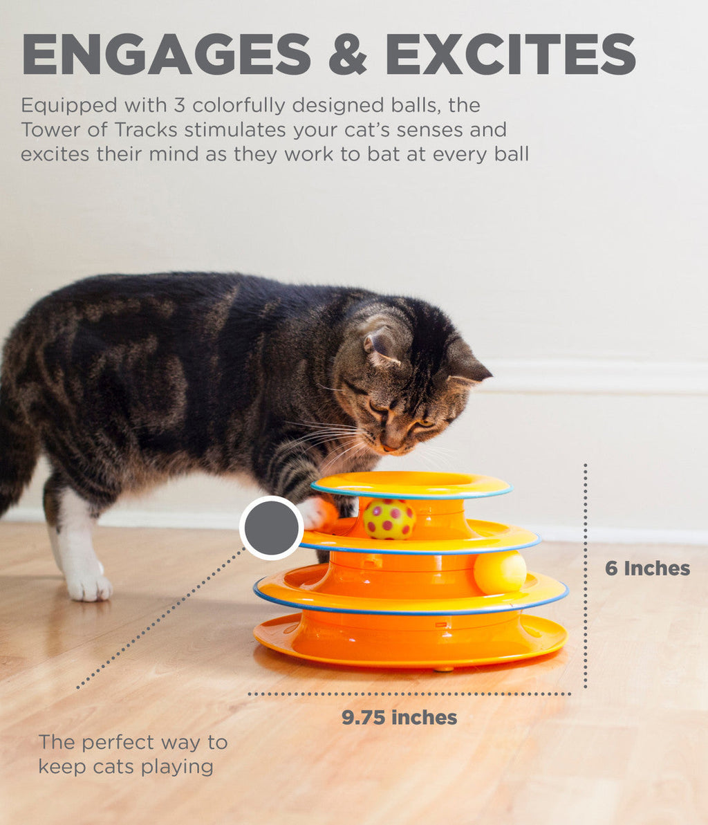Petstages Tower of Tracks Interactive Cat Toy