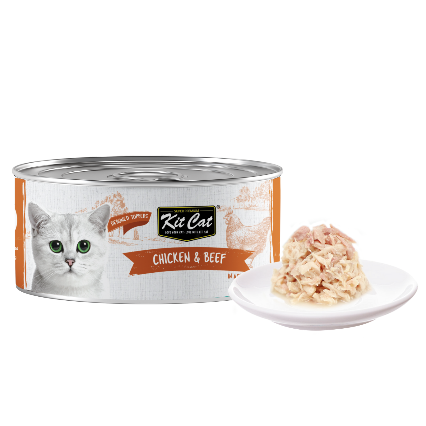 Kit Cat Deboned Toppers - Chicken Variants (80g)