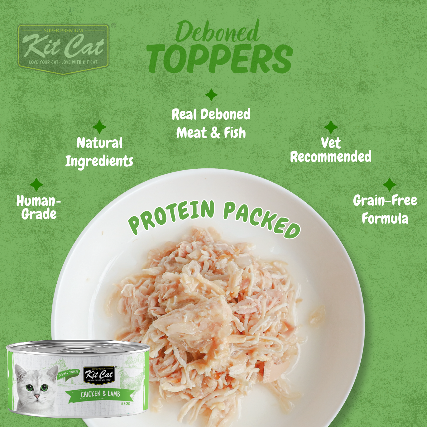 Kit Cat Deboned Toppers - Chicken Variants (80g)