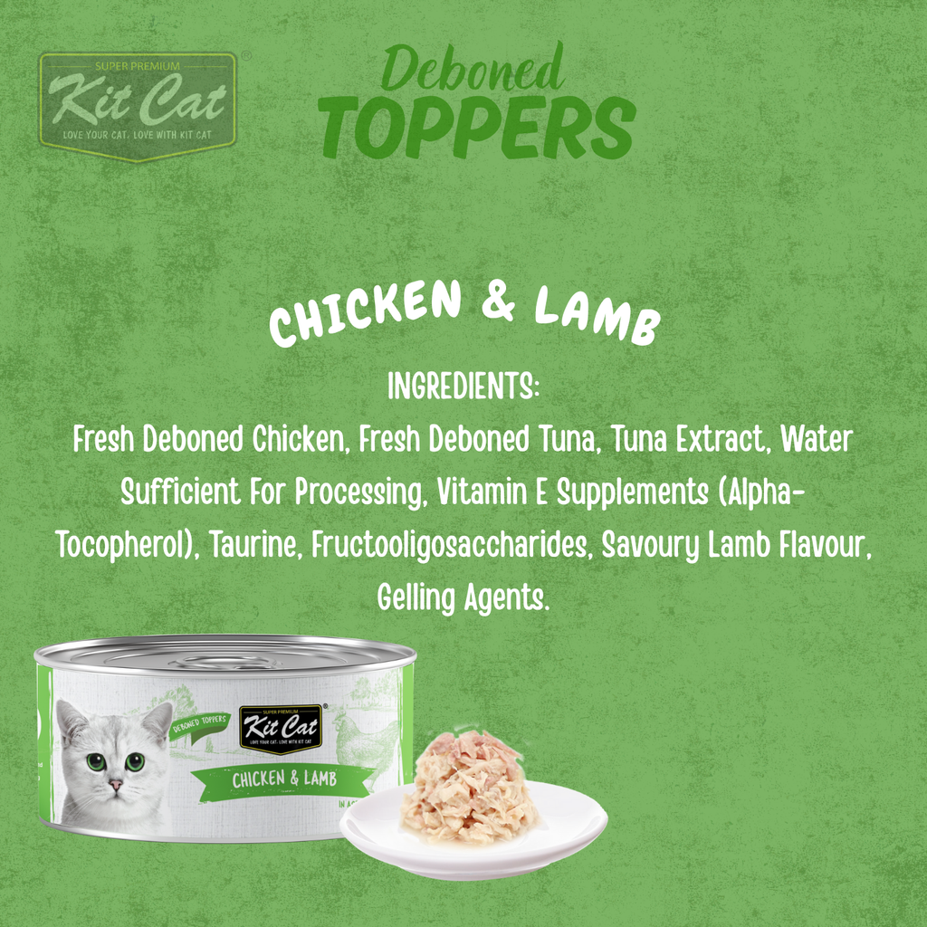 Kit Cat Deboned Toppers - Chicken Variants (80g)
