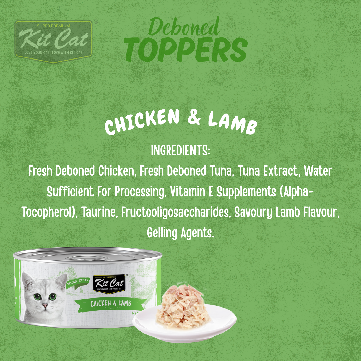 Kit Cat Deboned Toppers - Chicken Variants (80g)