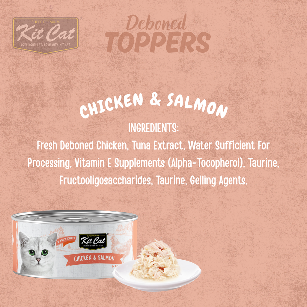Kit Cat Deboned Toppers - Chicken Variants (80g)