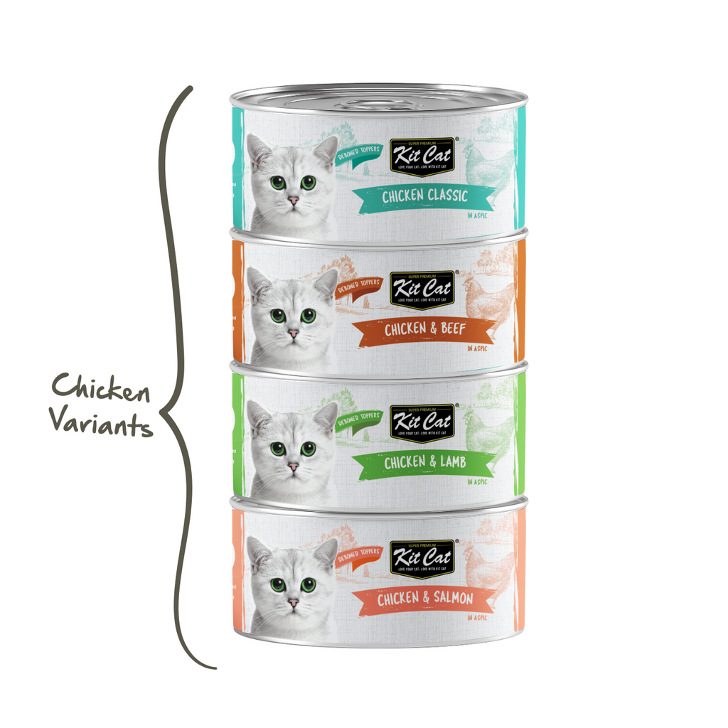 Kit Cat Deboned Toppers - Chicken Variants (80g)