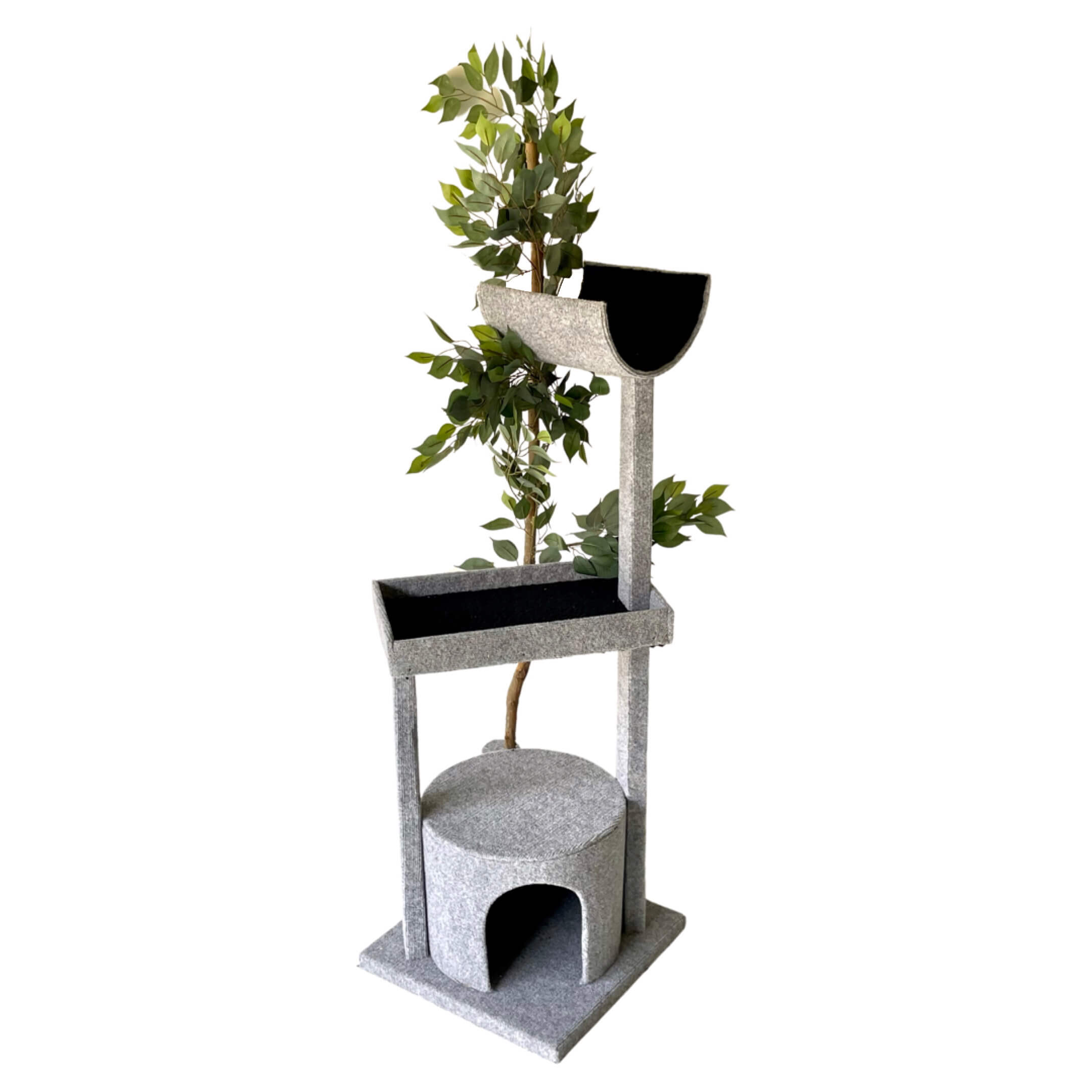 ScratzMe Tree House Cat Tree - angle