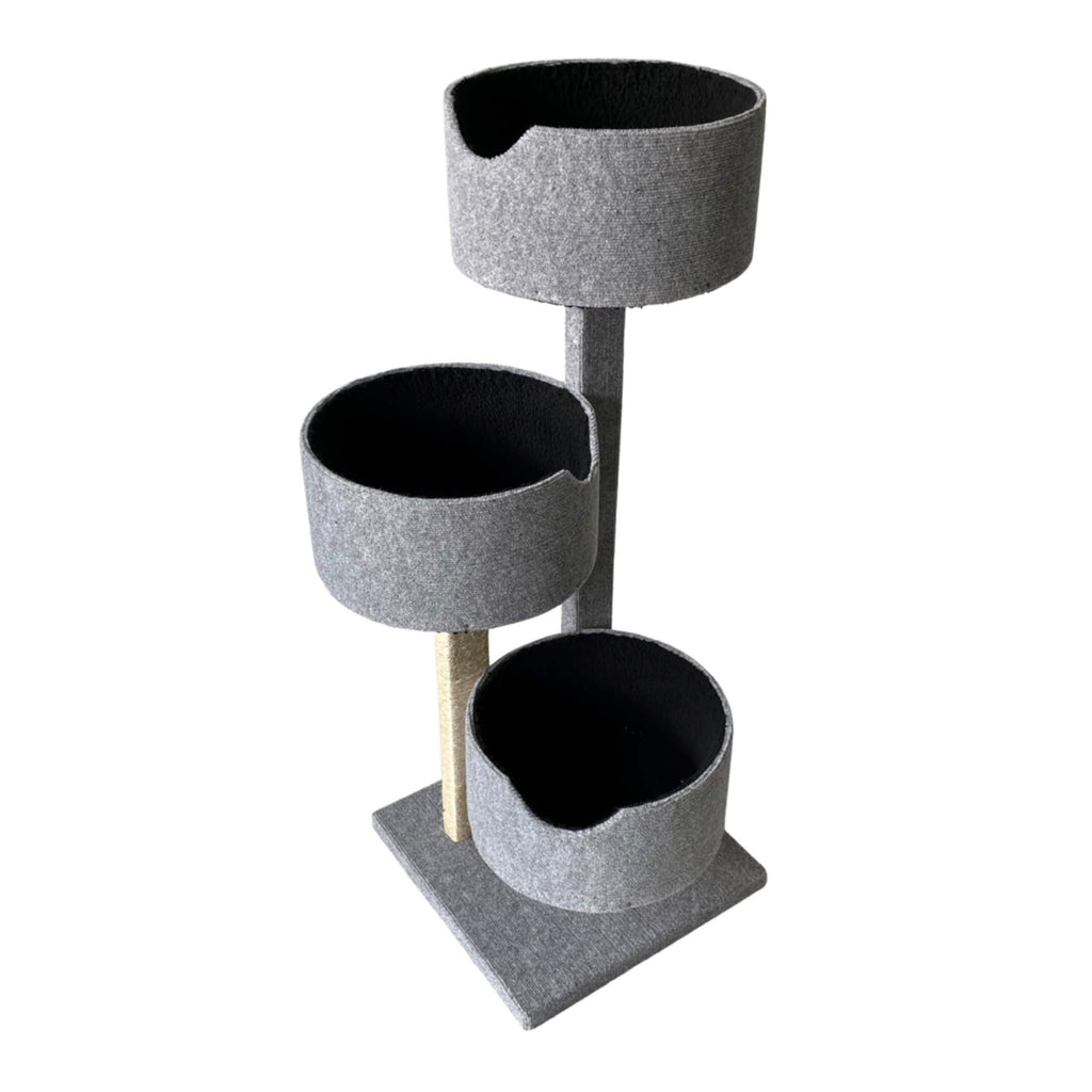 ScratzMe Trio Town Cat Tree - angle