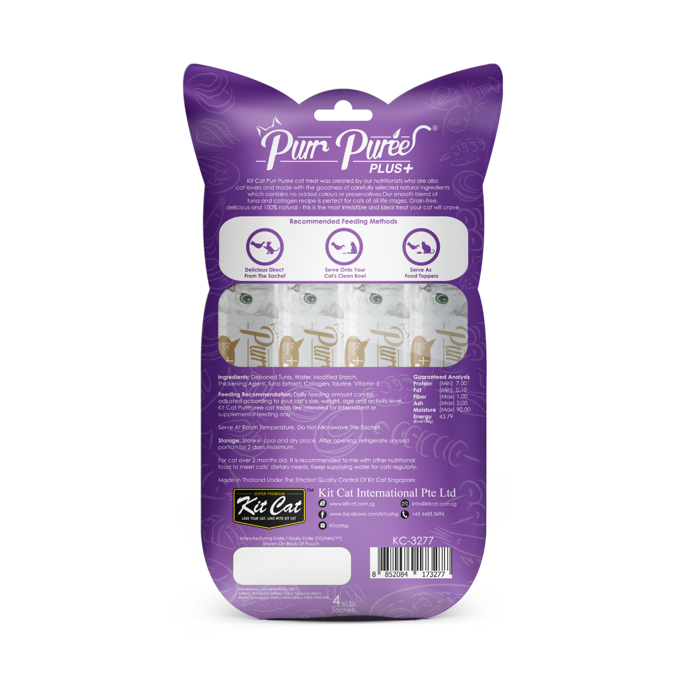 Kit Cat Purr Puree Plus+ (4 x 15g)
