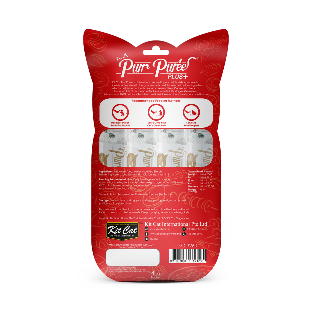 Kit Cat Purr Puree Plus+ (4 x 15g)