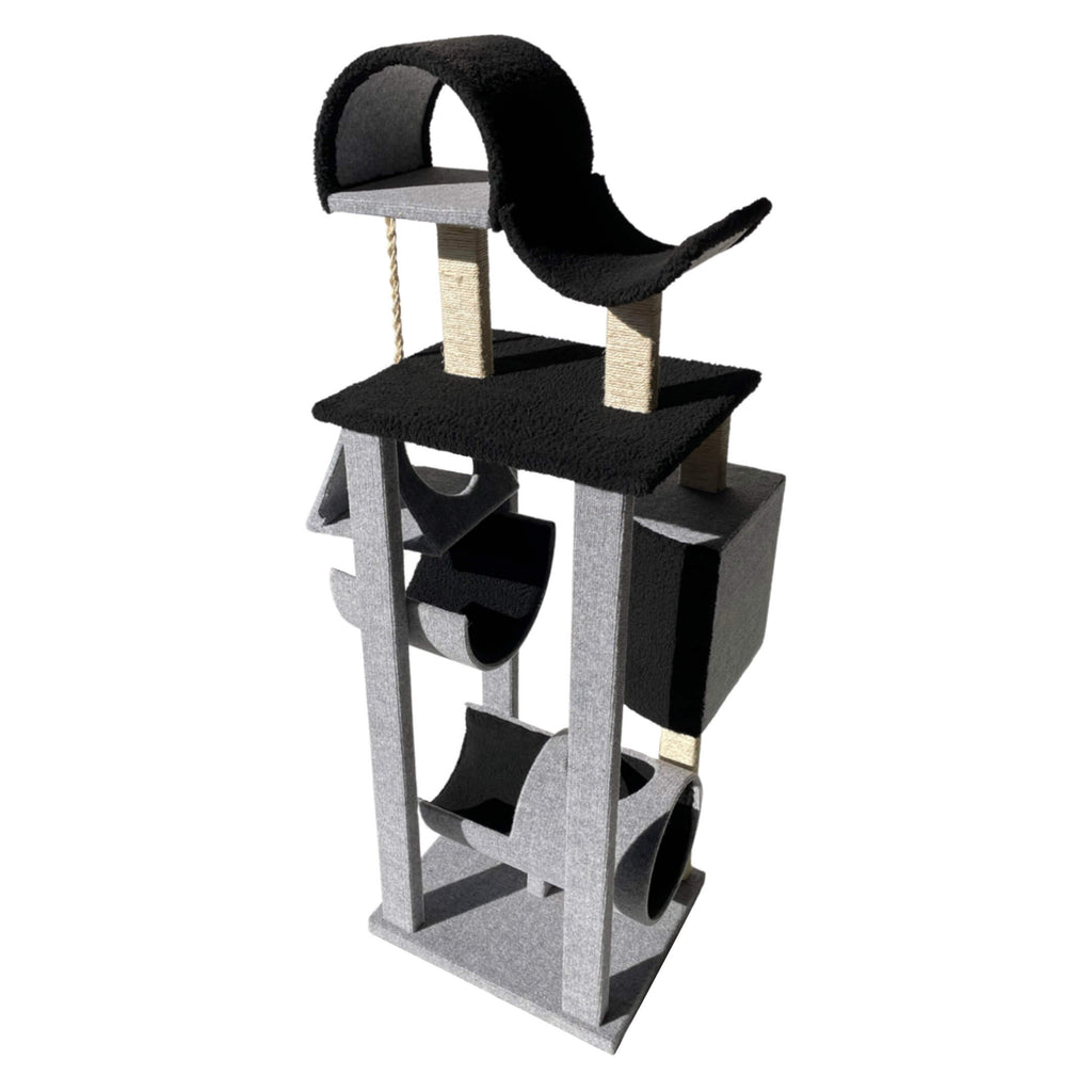 ScratzMe Vibrant Village Cat Tree - angle