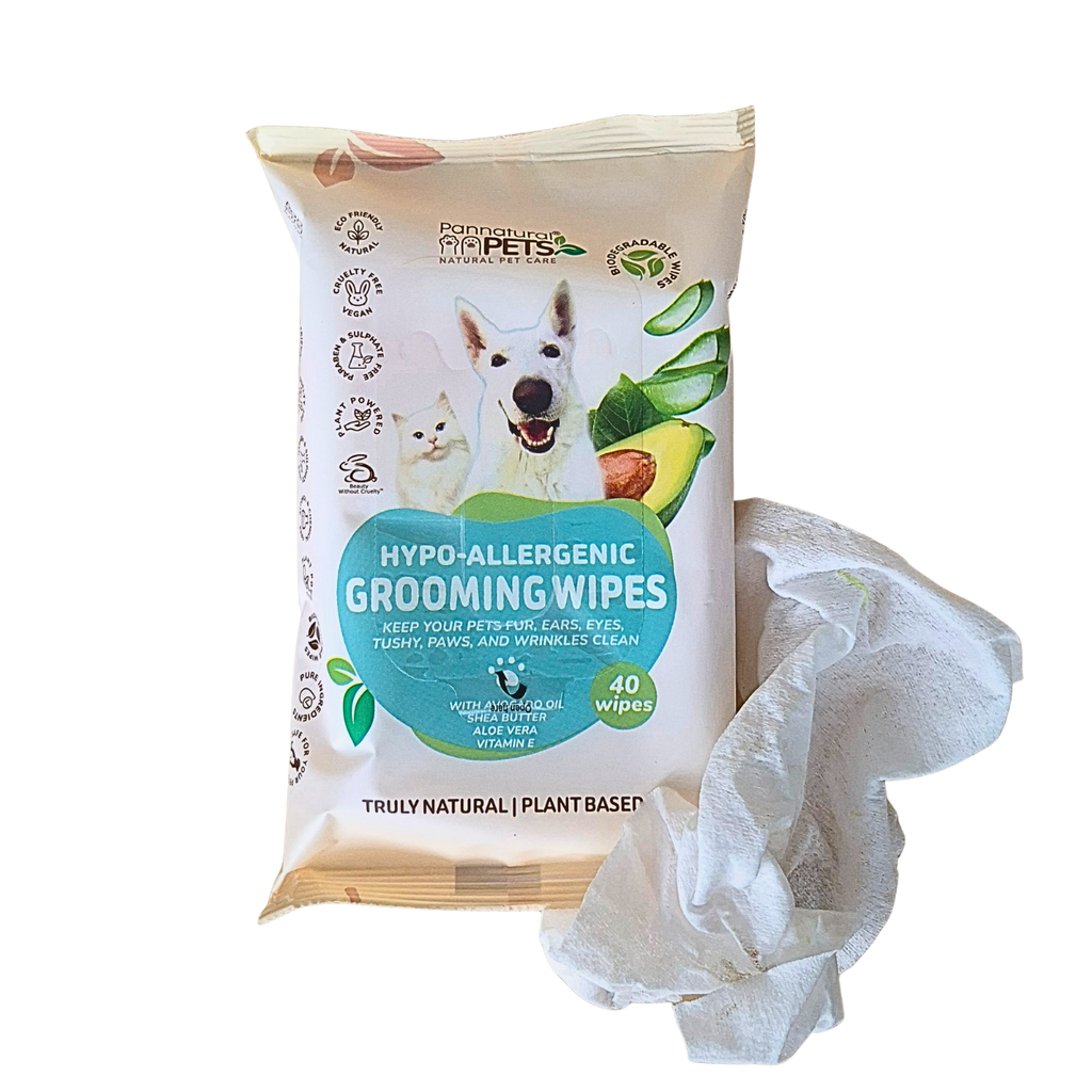 Pannatural Hypo Allergen Grooming Wipes 40 Pack