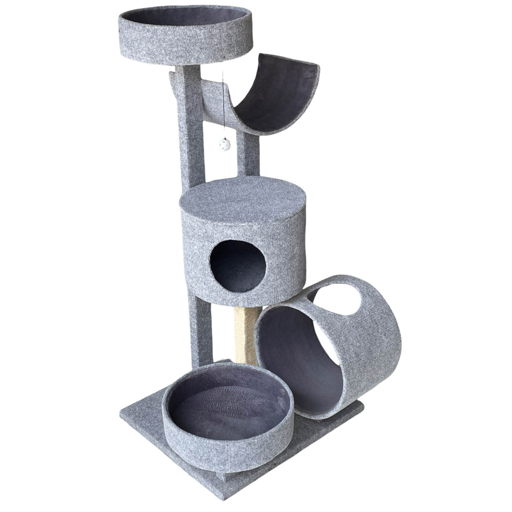 ScratzMe White Lion Cat Tree - angle