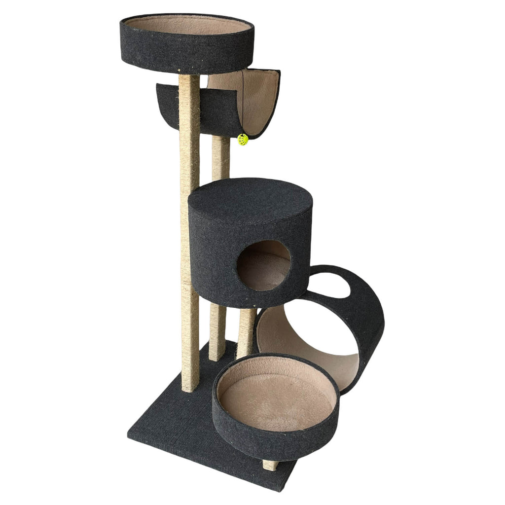 ScratzMe White Lion Cat Tree - front