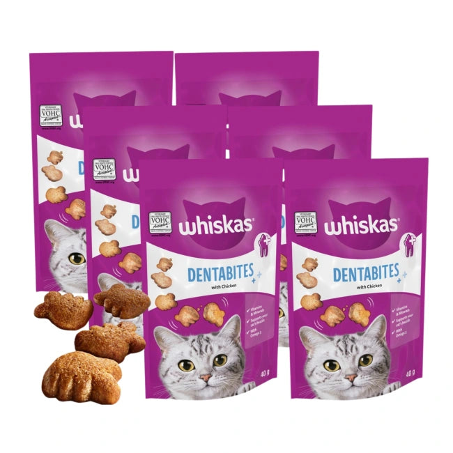 Whiskas DentaBites Chicken Treats Box of 6