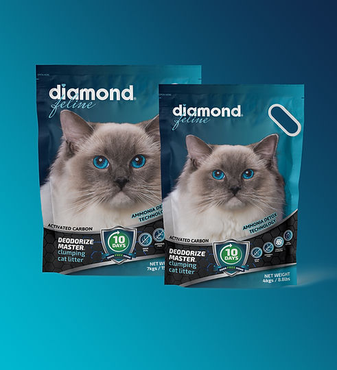 Diamond Feline Deodorize Cat Litter (Blue)