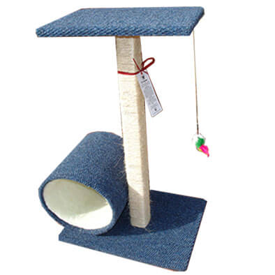 ScratzMe Hide Me Low Cat Tree - angle