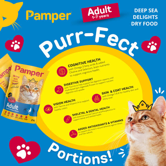 Pamper Deep Sea Delights Dry Cat Food