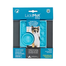LickiMat Kitty Cat Slow Feeder & Enrichment Mat for Kittens