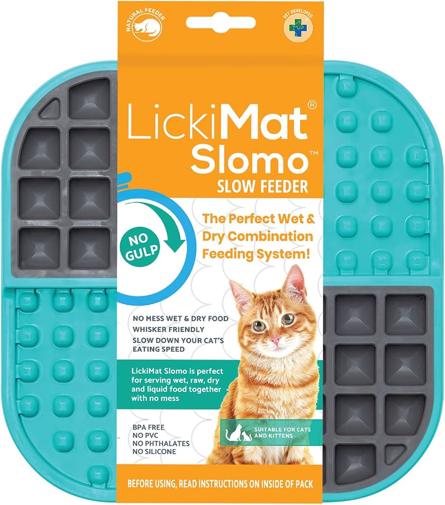 LickiMat Slomo Cat Slow Feeder & Enrichment Mat