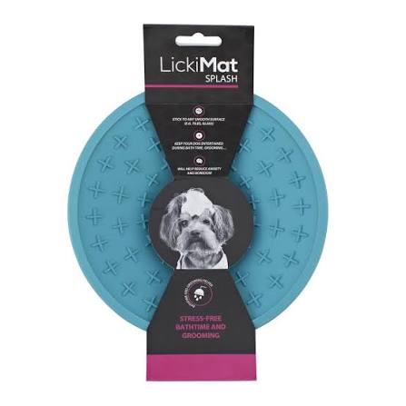 LickiMat Splash Slow Feeder & Suction Cup Enrichment Mat for Cats