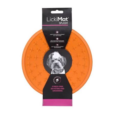 LickiMat Splash Slow Feeder & Suction Cup Enrichment Mat for Cats