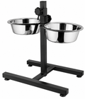 Petsa Adjustable Stand with Pet Bowls